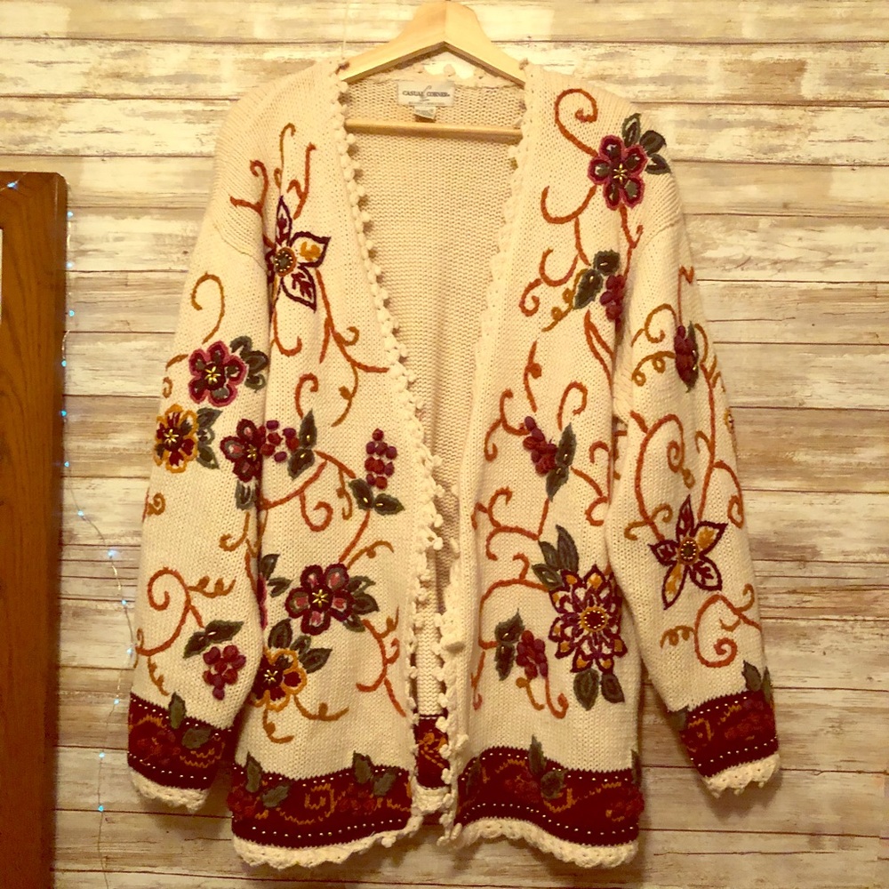 Ugly Sweater | Flower Poinsettia inspired M
